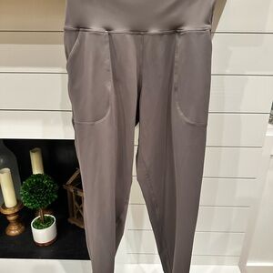 🛼Women's Gray Cuff Bottom Spandex Yoga Leisure